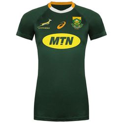 Asics Springboks Sydafrika Rugby Kortärmad T-shirt för kvinnor 2112A053 301 Gul S