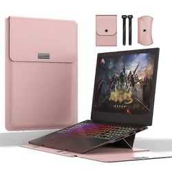Kannettavan tietokoneen kotelo, joka on yhteensopiva MacBook Air Pron, Huawei Lenovon kanssa Rose Pink 16-17inch