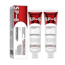 SP-6 Probiotics WhiteningToothpaste Kirkastava ja tahranpoistoaineella varustettu hammastahna 2pcs