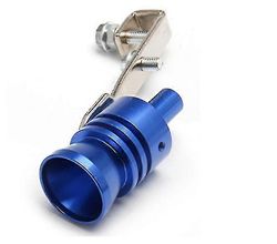 Barsinfi Bilmodificeret udstødningsrør, Turbo Imitation Generator, Turbo Fløjte, Motorcykel tilbehør (1stk-blå-xl)