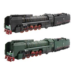 One Size Damptog Diesel Lokomotiv Legering Model Legetøjsvogne Trækker sig tilbage Med Sound Light Model Legetøj