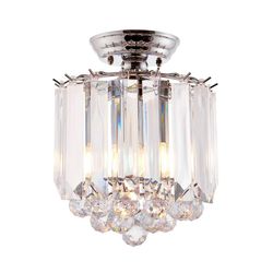 Endon Lighting Endon Fargo - 2 lysskyde loft lys Krom, Klar akryl, E14