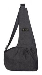 Tailup lemmikkikoira sling pussit ulkona tuulenpitävät kantajat pienille kissoille ja pennuille Denim musta L