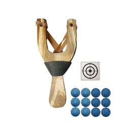 Puinen rintareppu laukaus lasten peli lahjasetti sisä- tai ulkoleikki puinen lelukatapultti BU