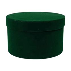 Joululahjapakkausrasia Joululaatikko ystävänpäivän loman valmistujaisiin Tummanpunainen sametti Vihreä sametti 22 cm x 13.5 cm