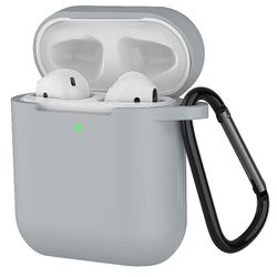 Linkrunning Airpods 2 Beskyttelsesetui Airpods Cover Blød silikone opladningsetui Beskyttende silikone hylster Beskyttende etui Øretelefon etui Air...