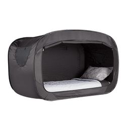 Ulkona taitettava yksityisyys pop bed teltta telttailu täysin suljettu varjostus sänky teltta lapsille ja aikuisille musta