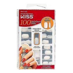 Kiss Full-cover kynnet, lyhyet ja neliömäiset, 100 ea