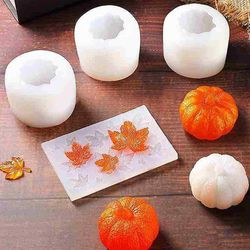 Liltop Græskar Sæbe Mould Mousse Chokolade Cake Silikone Mold Topper Carnival Halloween Indretning Prop Small