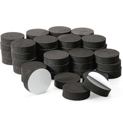 48 kpl ruukunjalkoja, luonnonkumia, kukkaruukun matto, näkymättömät ruukunjalat raskaisiin ulkotiloihin Musta