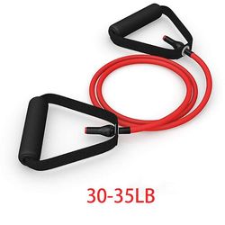 Træningsbånd til fitnessudstyr Yoga Pull Rope Elastic Resistance Bands Expander Træningsrørstræning Rød