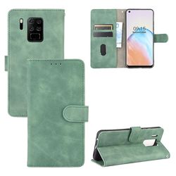 Etui til Oukitel C18 Pro Cover Premium Læder med kortholder Flip Folio Magnetisk Etui Coque - Sort Grøn