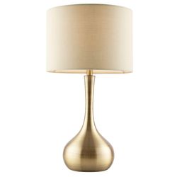 Endon Collection Lighting Piccadilly Bord Touch Lampe Soft Brass, E14