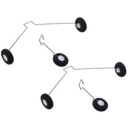 4x rc lentokoneen laskutelineen kiinnike W / pyörät Wltoys F949 -lisävarusteelle