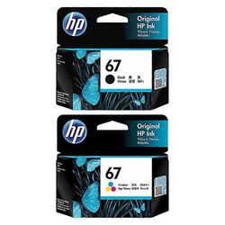 Hp 67 mustekasetti väriaine musta syaani magenta keltainen arvopakkaus aito alkuperäinen