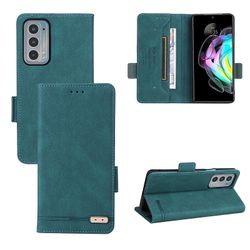 Gangxun Etui til Motorola Moto Edge 20 læderetui folio flip med kreditkortspor Etui Coque Grøn