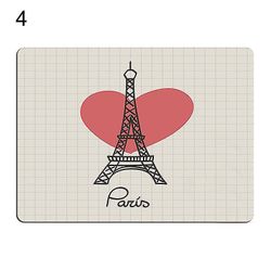 Musemåtte Blød behagelig glat overflade Eiffeltårnet skrivebord Gaming Mousepad håndledsstøtte til bærbar Jikaix 4