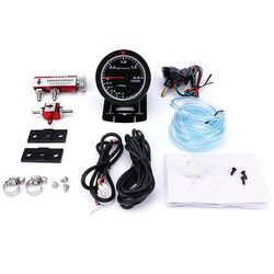 Gauges 60mm bil turbo boost måler + justerbar turbo boost controller kit 1-30 psi bilmåler i kabinen bilmåler med rød controller