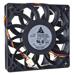 120Mm 12Cm nopea jäähdytystuuletin FFB1212SH 12025 12V 1.24A 4-nastainen palvelin invertterikotelo aksiaalinen jäähdytin teollisuuspuhaltimet Musta