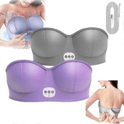 Sähköinen rintahierontalaite rintaliivit, rintojen suurennushierontalaite, 4-tilainen sähköinen tärinän rinnan noston tehostaja kone lämpökompressi...