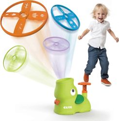 Ulkoleluja 4–8-vuotiaille lapsille, ulkona Elephant Flying Disc Launcher, Spinner Catch Yard -pelejä 8–12-vuotiaille lapsille