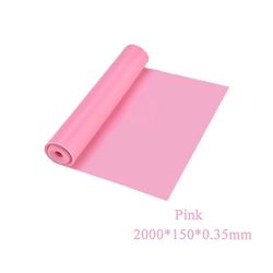 2000 mm X 150 mm X 0,35 mm yoga pilates strækmodstandsbånd Pink