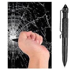 Coosilo Selvforsvar Taktisk Pen Glass Breaker Catcher Survival Emergency Tool
