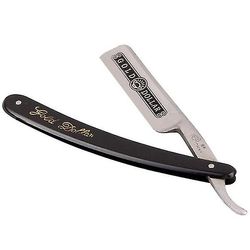 Gold Dollar 66 Classic Steel Straight Salon Barber Shaving Razor Shaver (svart + silver)