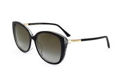 Solbriller Jimmy Choo ALY/F/S AE2 SORT GULD GLIMMER 57/17/145 KVINDE 57 mm