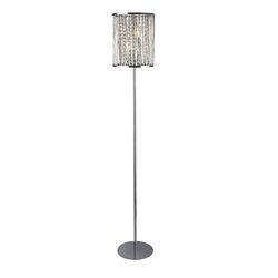 Searchlight Lighting Elise 2 Light Floor Lampe Krom, Krystal Dråber, E14