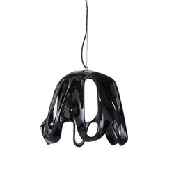 Inspired Lighting Phantom Dome Loft Vedhæng E27, Gloss sort, matteret hvidt glas, poleret Krom