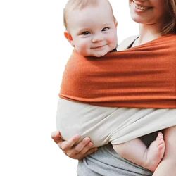 Mors limningsdyne, svelebæresele, ringlynge, åndbar ergonomisk bæresele til baby 2 til 36 måneder Dybblå