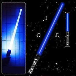 LED-kevyet miekat äänellä ja teleskooppikahvalla Zekai sininen