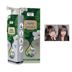 unbrand Puhdas kasviuute harmaalle hiusvärikuplavärille, kasvikuplahiusvärishampoo, 100% uusi Musta tee