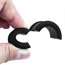 8kpl polkupyörän ohjaustangon silikonitiiviste 31,8 - 25,4 / 22,2 ohjaustangon tiiviste, ohjaustangon tiivistesovitin B Musta