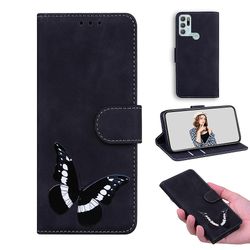 Etui til Motorola Moto G60s Butterfly Cover Premium Læder Magnetisk- Pink Sort
