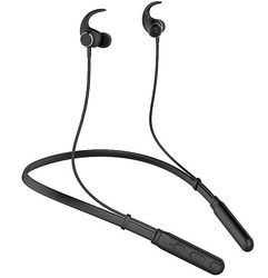 Coosilo Halsmonteret trådløst sports-Bluetooth-headset, magnetiske øretelefoner i stereometal sort