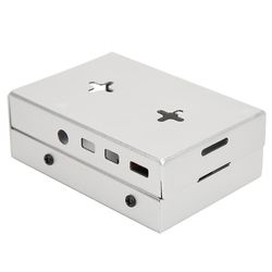 Aluminiumslegering køleskal sølv kølelegeme taske med blæser egnet til Raspberry Pi 4 V1