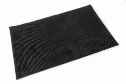Blue Canyon Chloe sort microfiber enkelt badekar Mat 50 cm x 80 cm