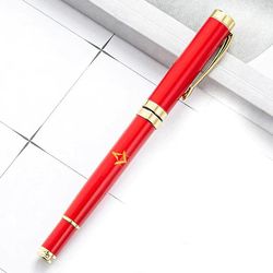 Bricks Masons Gratis gravering metal signatur frimurerisk orb pen - (flere farver / bilag) Rød