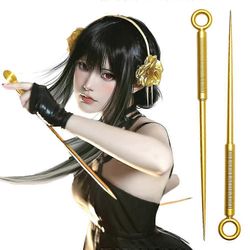 Anime Spy X -perhe Yor Forger -aseneulat Thorn Cosplay -rekvisiitta Tarvikkeet