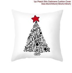 DEYUE 45cm Merry Cushion Cover Putevar 2023 dekorasjoner for hjemmepynt Godt nyttårsdekor 14