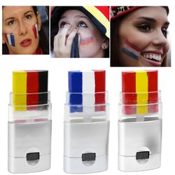 Unbrand Face Country Flag Paint 3 -värinen maalipuikko, näytä maasi ylpeys, meikkikynät Face Body -maalit kaikkiin urheilu- ja kansallisiin tapahtu...