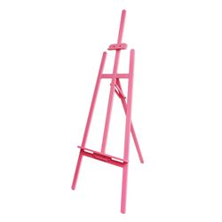 Puinen taidemaalausteline maalausteline taiteilijalle Taidetarvikkeet Jalusta Lattiamaalaus valkoinen vaaleanpunainen 150cmx55cmx95cm