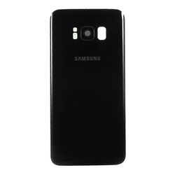 OEM Samsung Galaxy S8 G950 -akkukotelolle liimalla+kameran linssirenkaan suojuksella Monivärinen Black