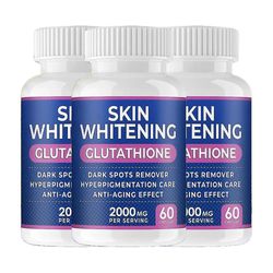 Glutathion Blegning Piller - 60 Kapsler 2000mg Glutathion - Effektiv hud Lightening Supplement - Mørke pletter, Melasma & Acne Arfjerner, Hyperpi 3...