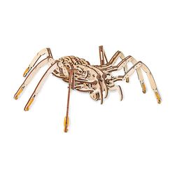 Eco-Wood-Art 3D træmodel - Spider 35 cm Beige