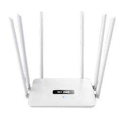 6 antennia WiFi-reititin langaton reititin 2.4G 300Mbps AP / valintatila Wifi-toistin 6 korkean vahvistuksen antennia
