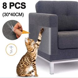 Barsinfi Cat Møbler Beskyttelse Sticker Kat og Hund Pote selvklæbende Mat 8pcs