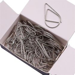 Metal materiale Drop Shape Papir clips Sølv